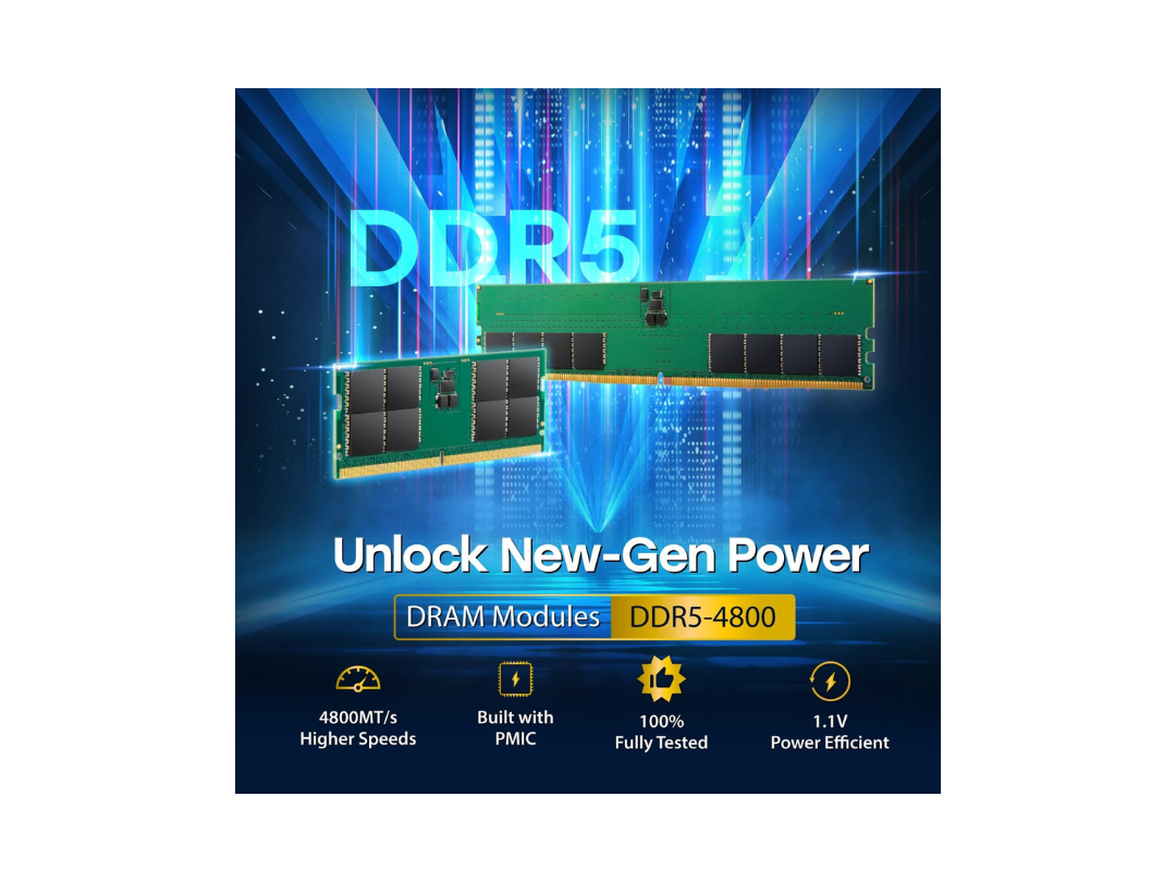 Buy Transcend 16GB DDR5 4800MHz Desktop RAM – in Qatar Buy Transcend 16GB DDR5 4800MHz Desktop RAM – in Qatar